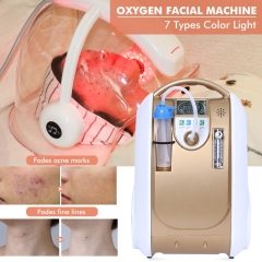 Innovative 7 Light Face Oxygen Dome Mask Machine Spa/ Salon Portable Skin Oxygen Facial Machine